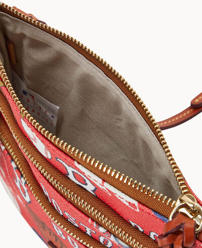 MLB Red Sox North South Triple Zip Crossbody