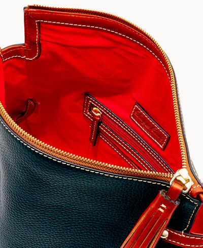 Pebble Grain Scarlett Crossbody Sac