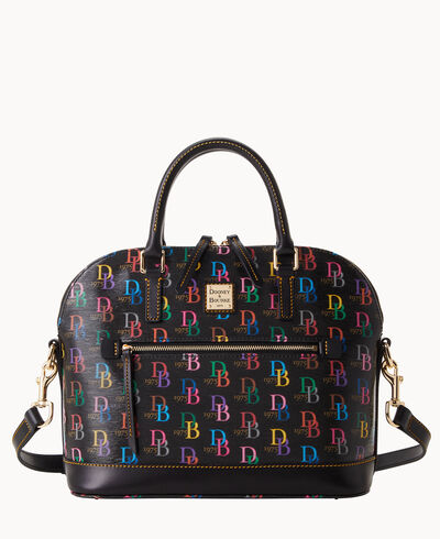 DB75 Multi Domed Zip Satchel