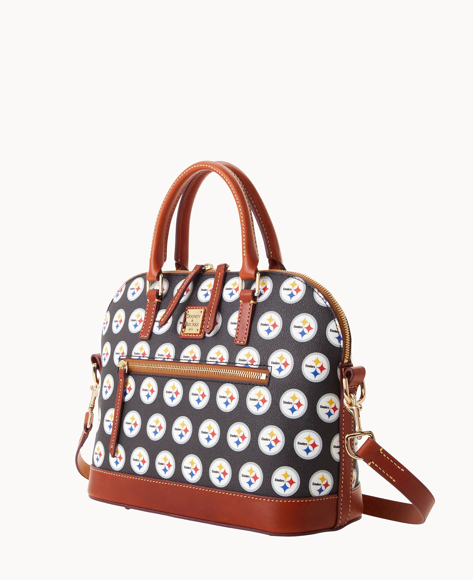 Dooney Bourke NFL Steelers Domed Zip Satchel