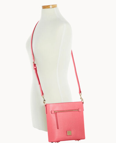 Saffiano Zip Crossbody