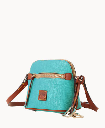 Pebble Grain Mini Domed Crossbody