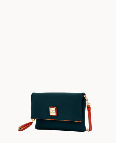 Wexford Leather Foldover Zip Crossbody