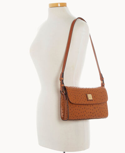 Ostrich Lacey Clutch