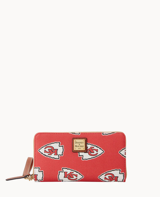 NFL Chiefs Large Zip Around Wristlet