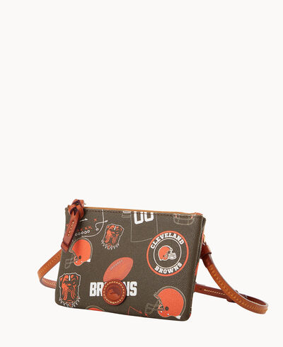 NFL Browns Top Zip Crossbody