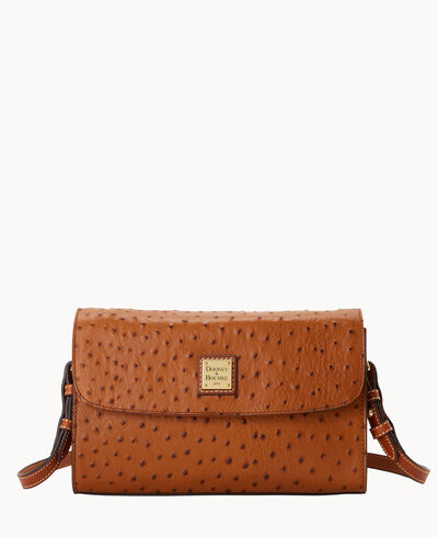 Ostrich Lacey Clutch