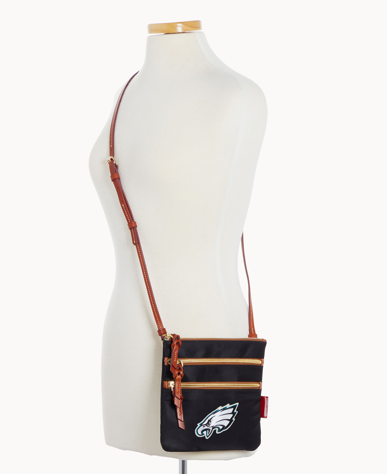 Dooney Bourke NFL Eagles North South Triple Zip w ID holder