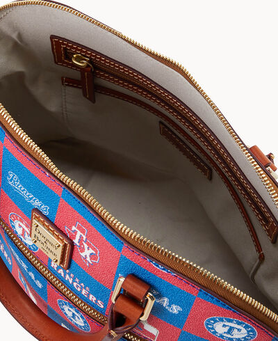 MLB Rangers Domed Zip Satchel