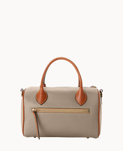Pebble Grain Barrel Satchel
