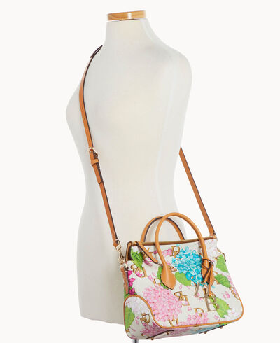 Hydrangea Monogram Satchel