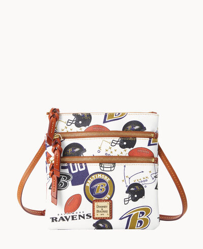 NFL Ravens N S Triple Zip Crossbody