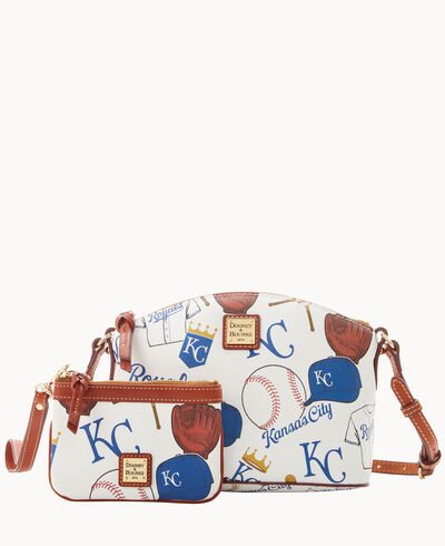 MLB Royals Suki Crossbody Med Wristlet