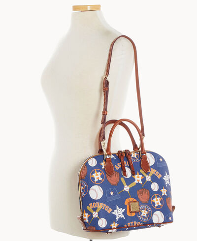 MLB Astros Zip Zip Satchel