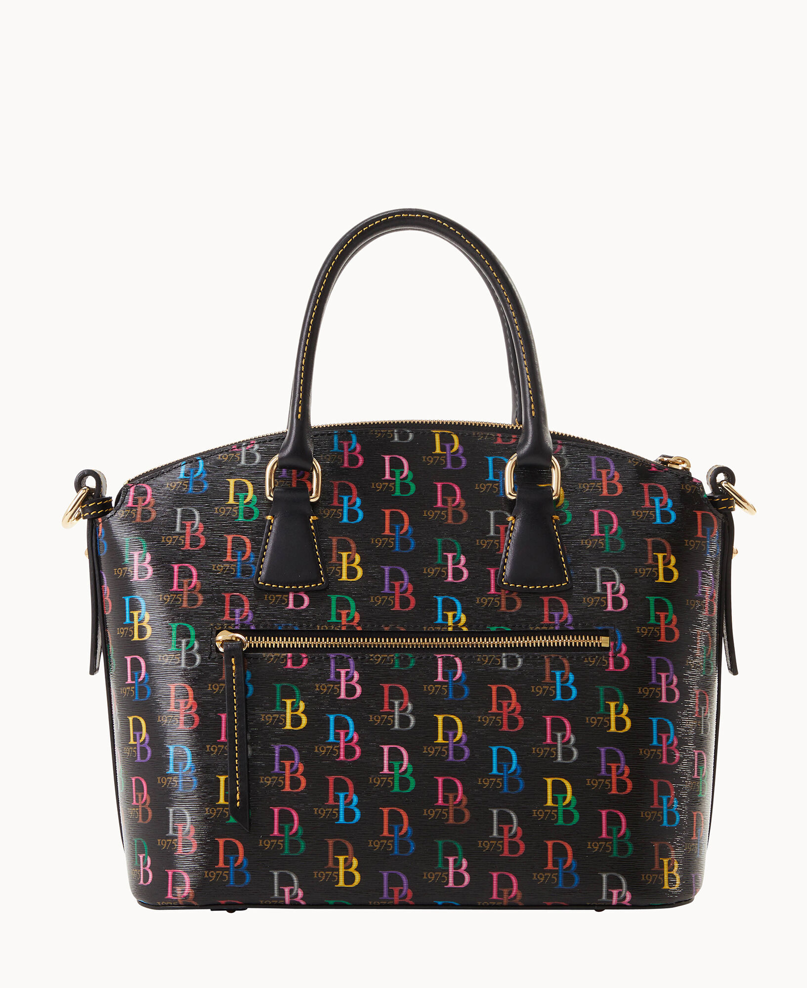 Dooney and bourke 2025 domed satchel black