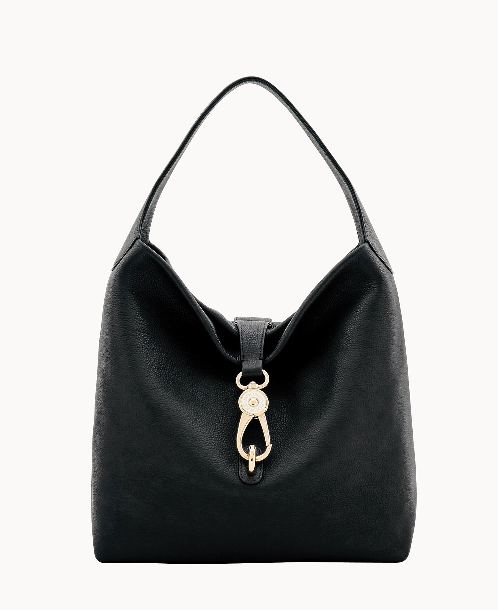 Dooney Bourke Belvedere Logo Lock Shoulder Bag