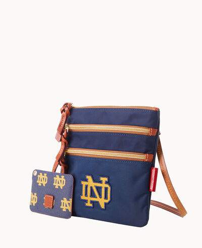 Collegiate Notre Dame N S Triple Zip w ID Holder