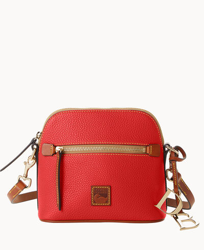 Pebble Grain Domed Crossbody