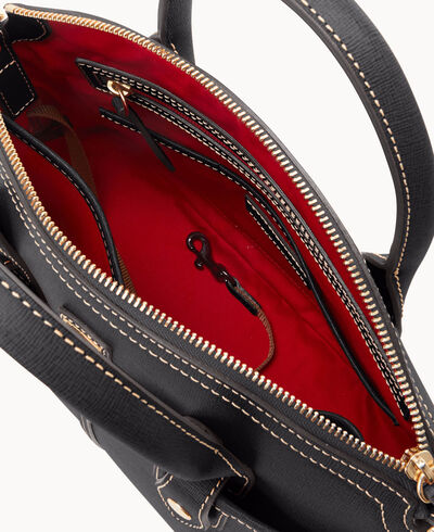 Saffiano Domed Satchel