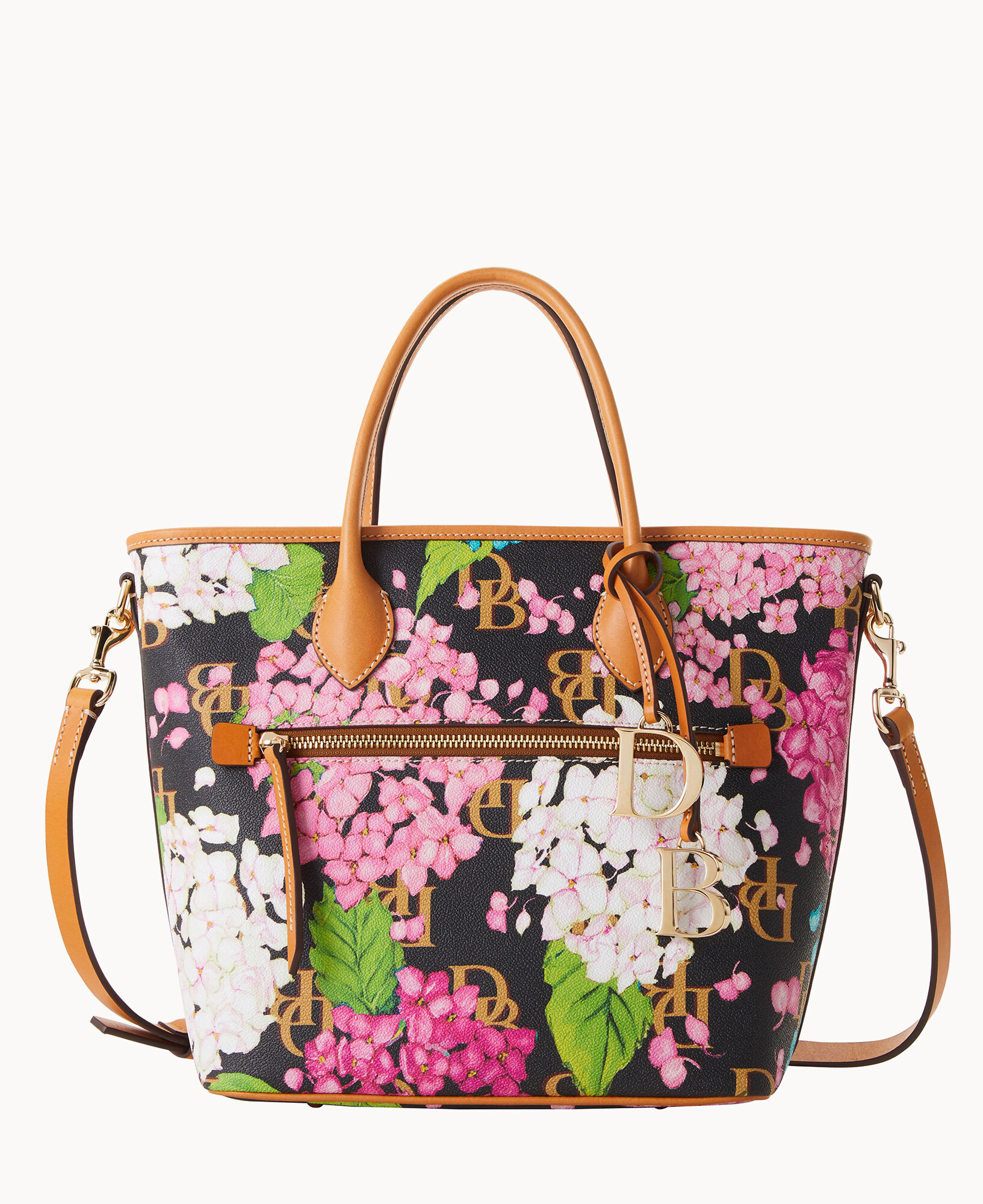 Dooney Bourke Hydrangea Monogram Handle Tote