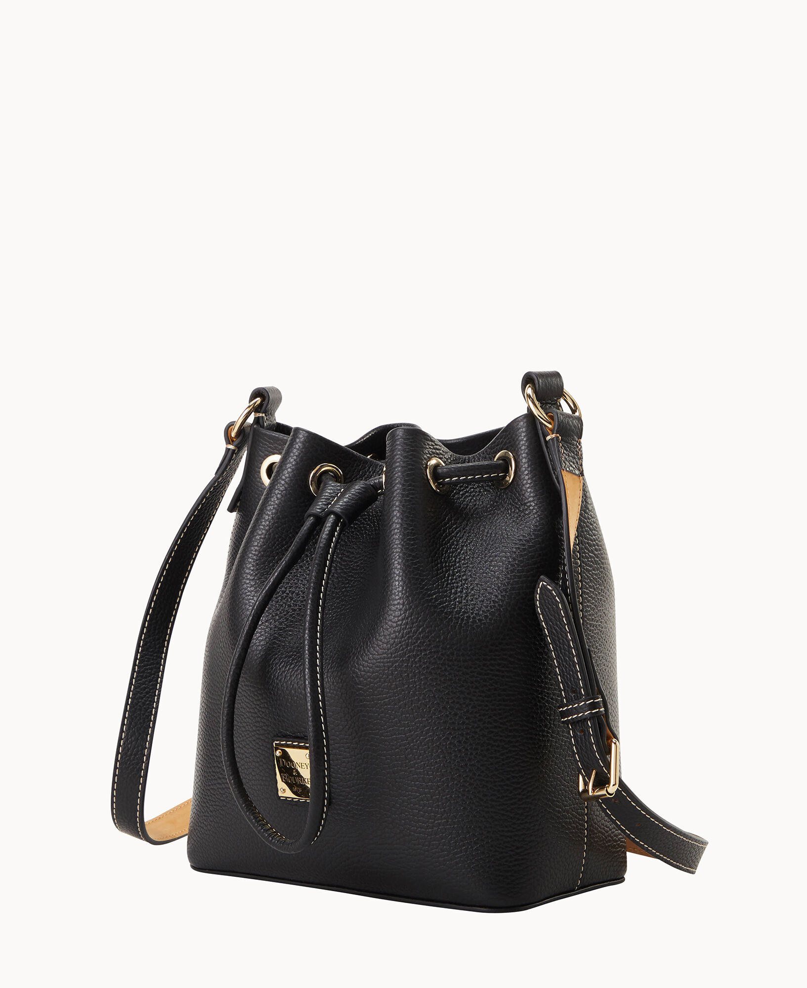Dooney and bourke black leather crossbody sale
