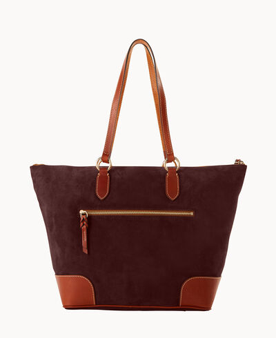 Suede Career Tote