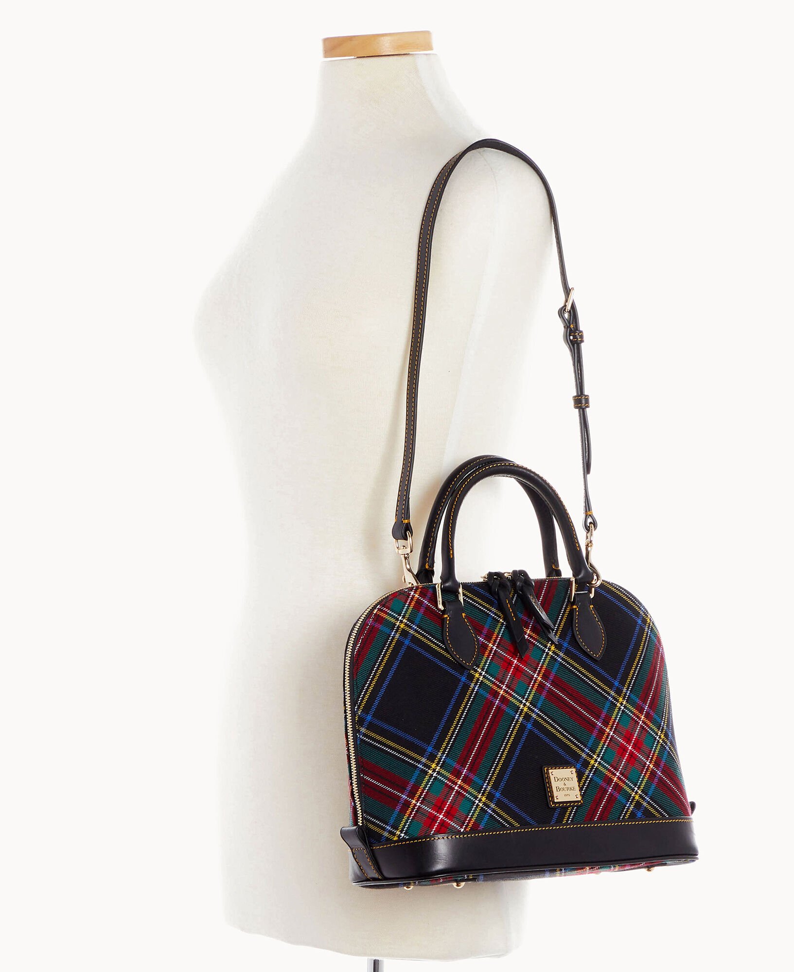 Dooney and bourke tartan plaid top