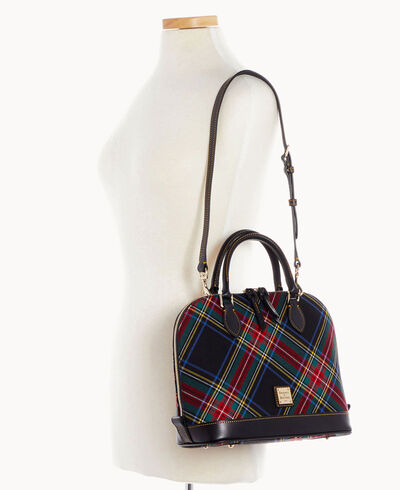 Tartan Zip Zip Satchel