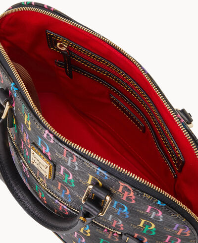 DB75 Multi Domed Zip Satchel