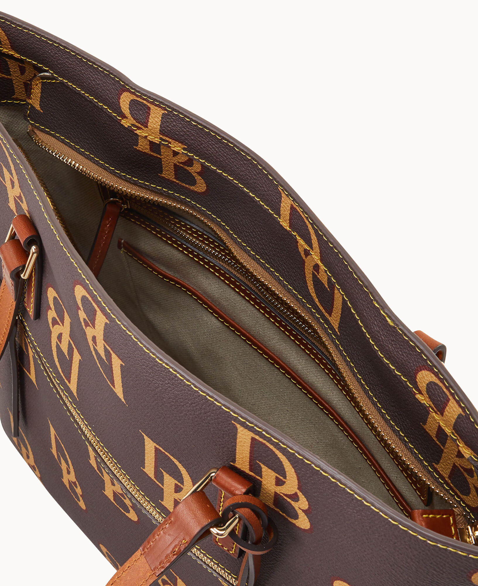 Monogrammed Everyday Italian Leather Mini Zipper Pouch - Shadow