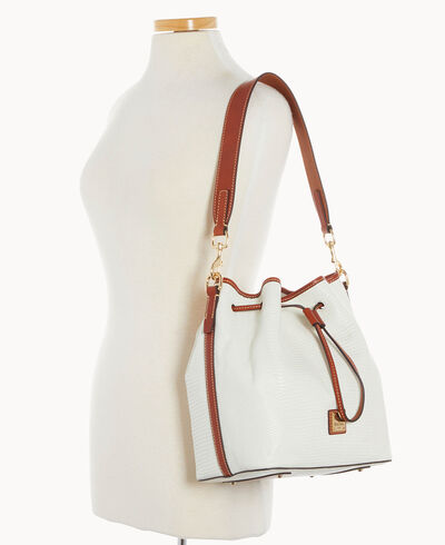 Embossed Lizard Drawstring