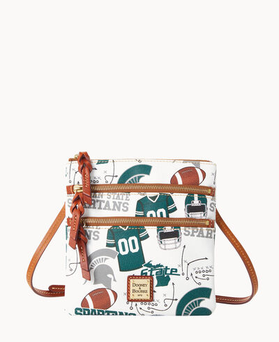 NCAA Michigan State N S Triple Zip Crossbody