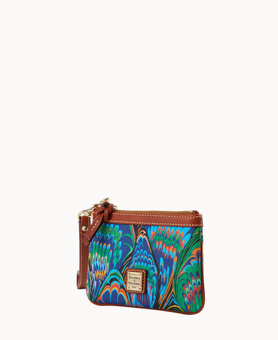 Plumes Medium Wristlet