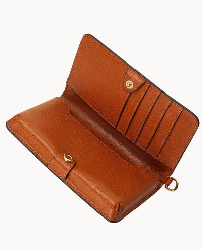 Saffiano Fey Phone Wristlet