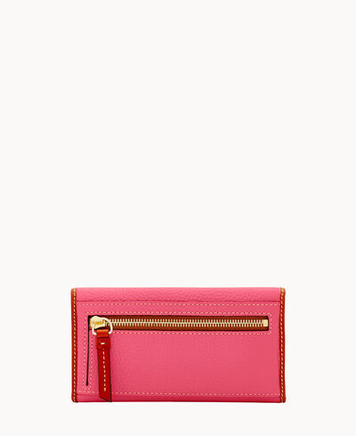 Pebble Grain Continental Clutch
