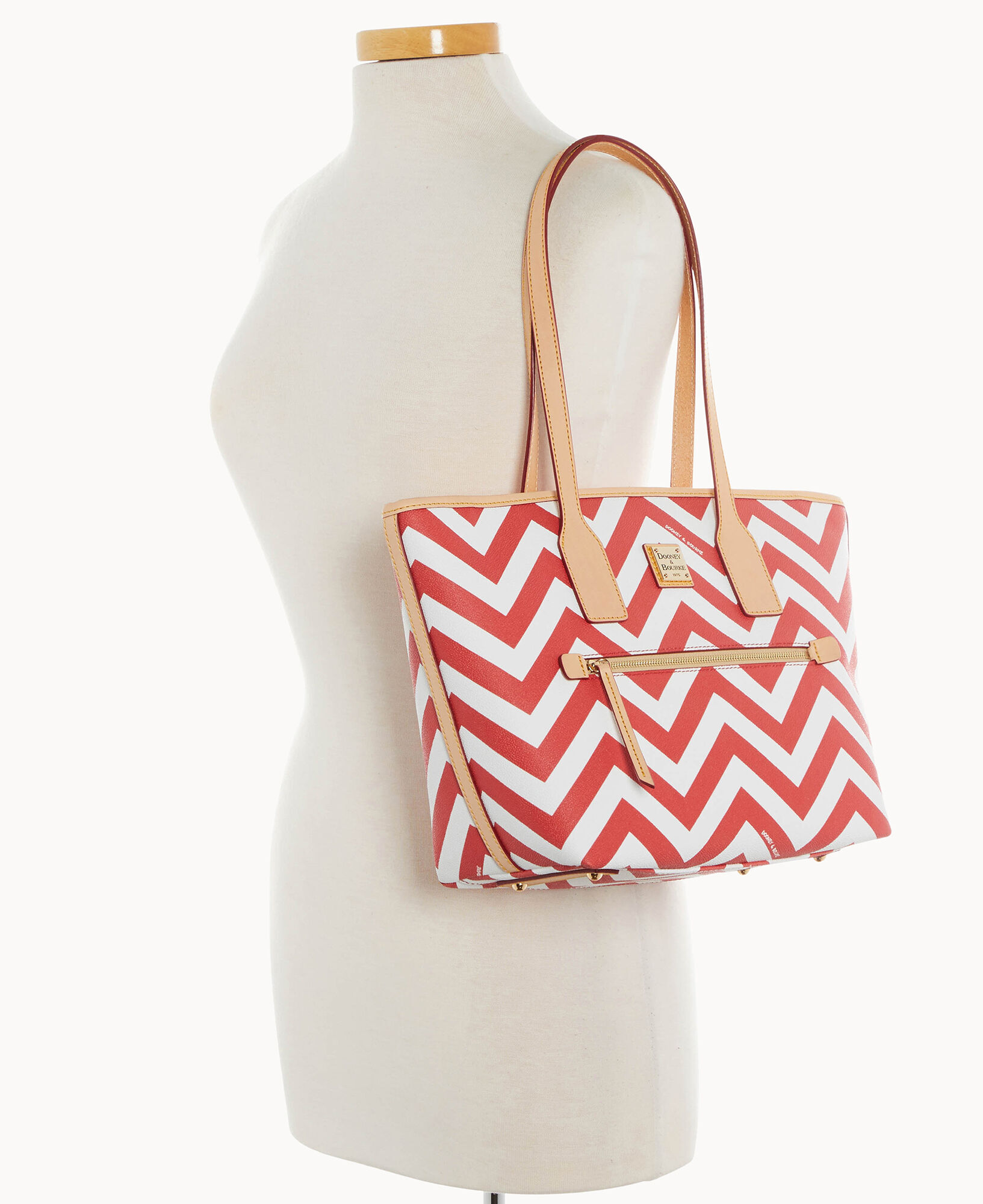 Dooney and bourke chevron satchel sale