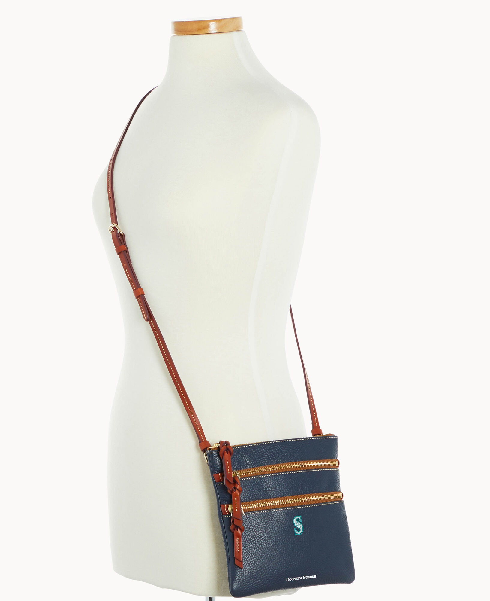 Dooney and bourke new arrivals crossbody nylon triple zip
