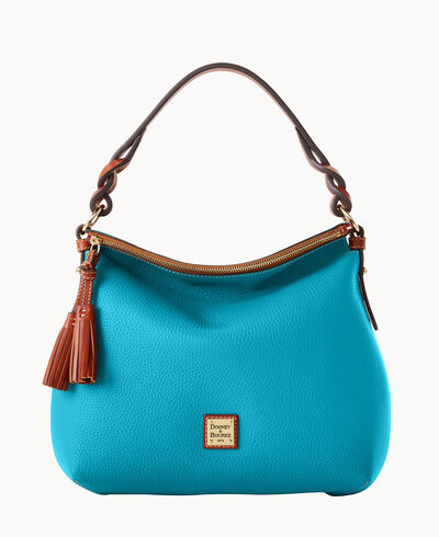 Pebble Grain Twist Strap Hobo
