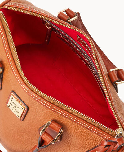 Pebble Grain Side Pocket Satchel