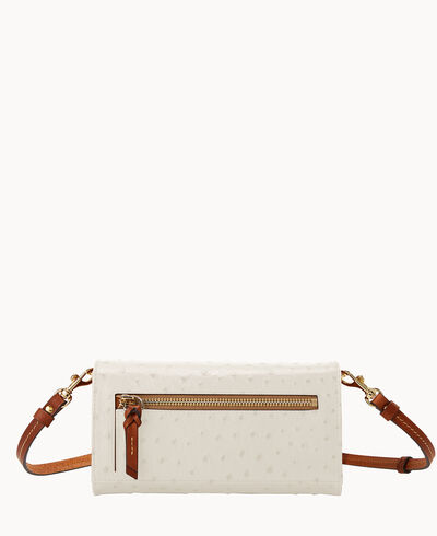 Ostrich Daphne Crossbody Wallet