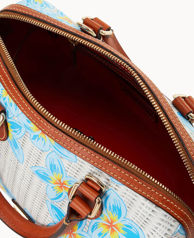 Plumeria Barrel Satchel