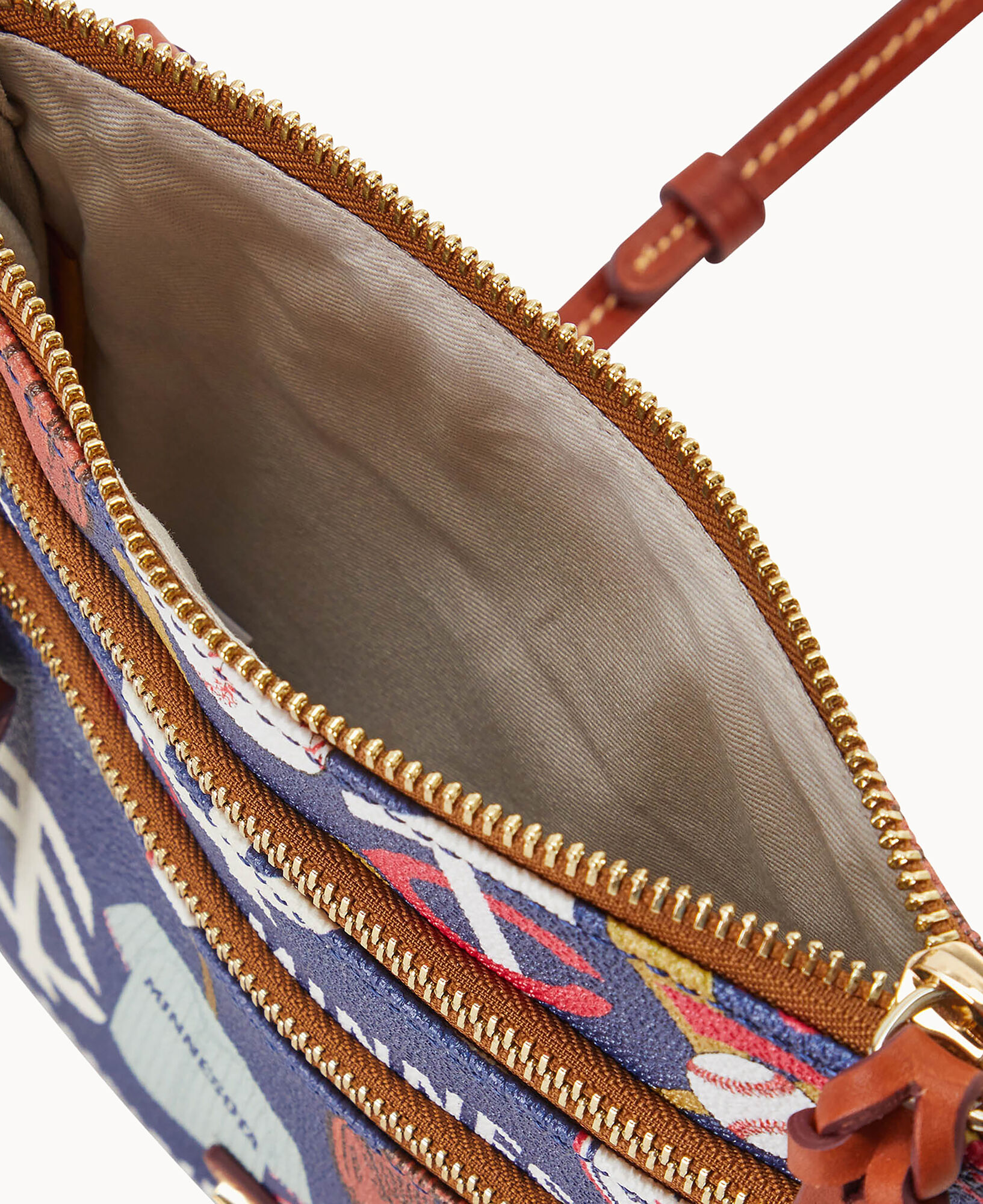 Dooney & Bourke MLB Twins Triple Zip Crossbody