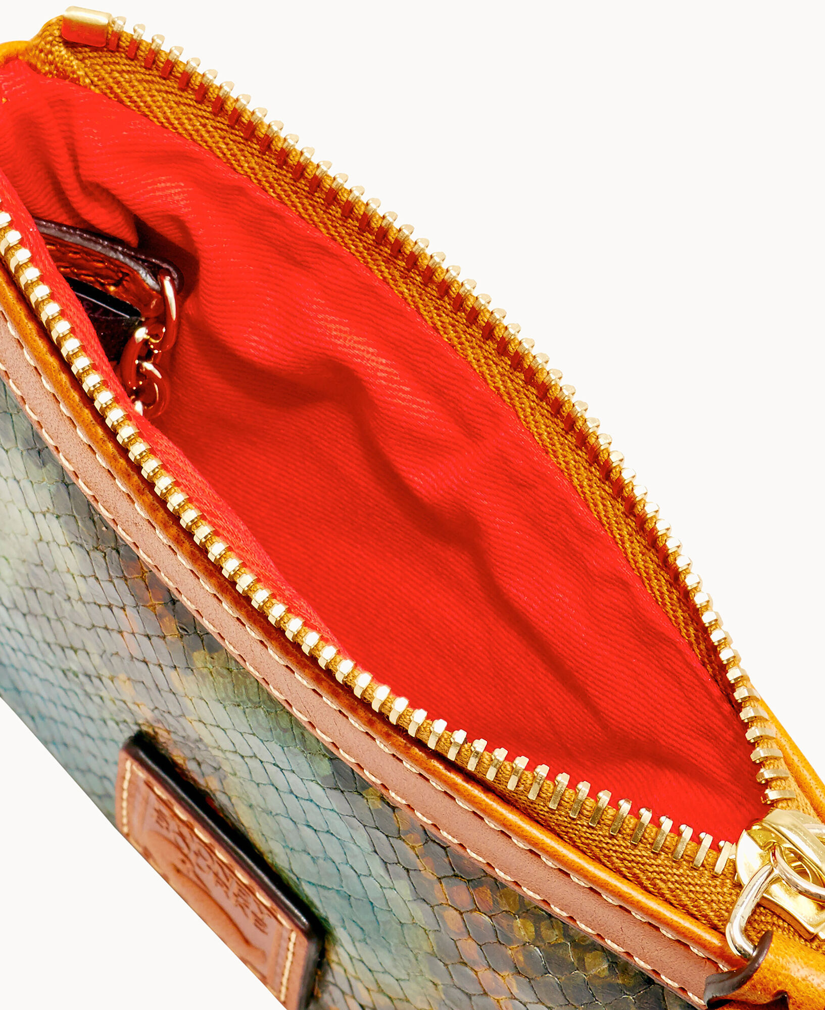 Dooney Bourke City Python Medium Wristlet