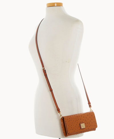 Ostrich Daphne Crossbody Wallet