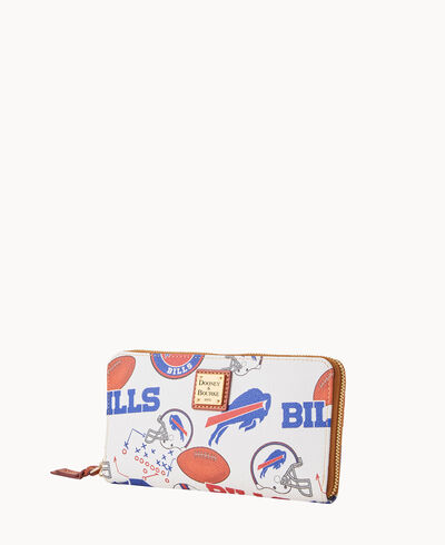 NFL Bills Large Zip Around Wristlet