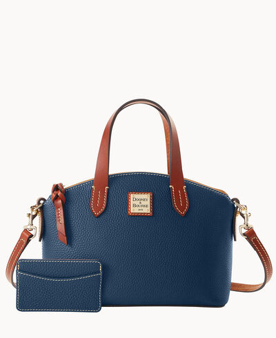 Pebble Grain Ruby Bag With Card Case