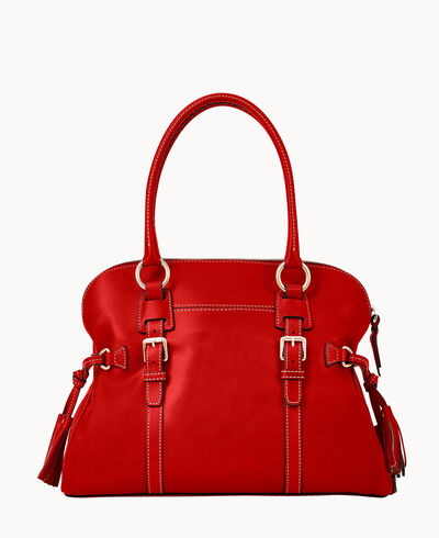 Florentine Domed Buckle Satchel