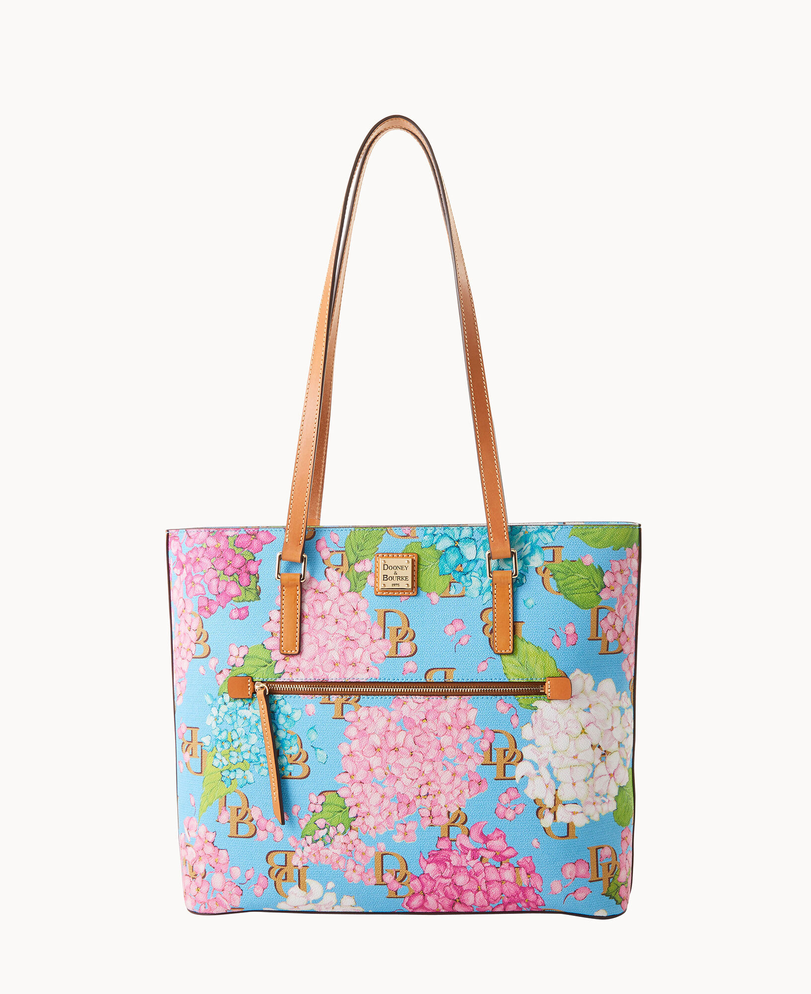 Hydrangea Monogram Large Shopper