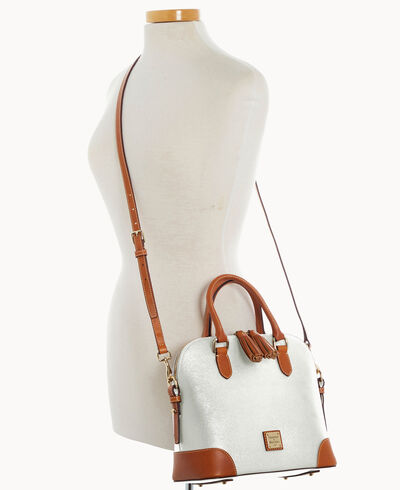 Saffiano Domed Satchel