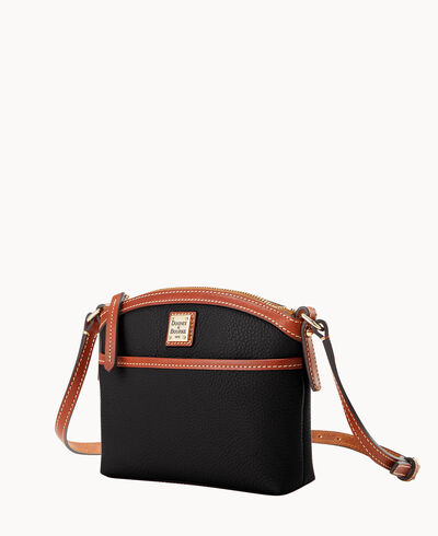 Pebble Grain Domed Crossbody